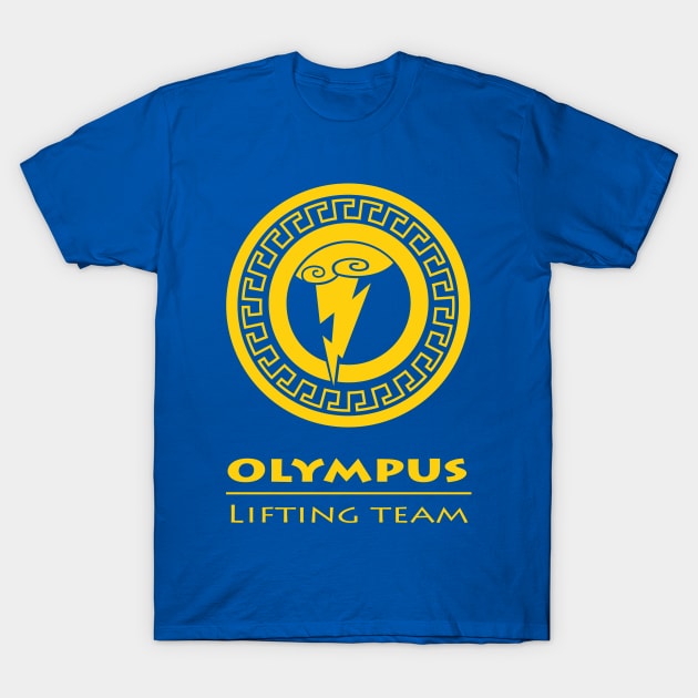 Hercules Olympus Lifting Team T-Shirt by Rampantarts